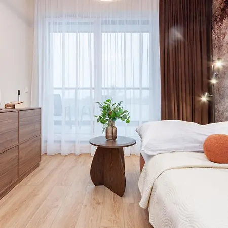 アパート Apartly - River27, 2 Sypialnie, Balkon, Widok Na Rzeke I Bezplatny Parking *
